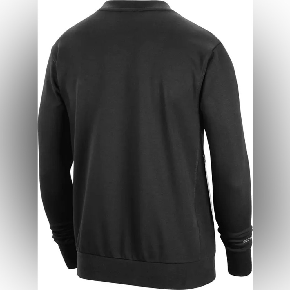 Nike NBA Brooklyn Nets Standard Issue Black Crewneck Sweatshirt Large L - Picture 2 of 7